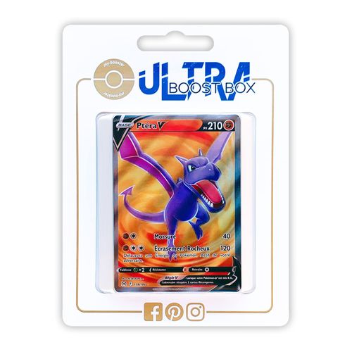 Ptéra V 179 196 Full Art - Ultraboost X Epée Et Bouclier 11 Origine Perdue - Coffret De 10 Cartes Pokémon Françaises