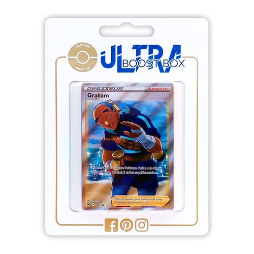 Graham 192 196 Dresseur Full Art - Ultraboost X Epée Et Bouclier 11 Origine Perdue - Coffret De 10 Cartes Pokémon Françaises
