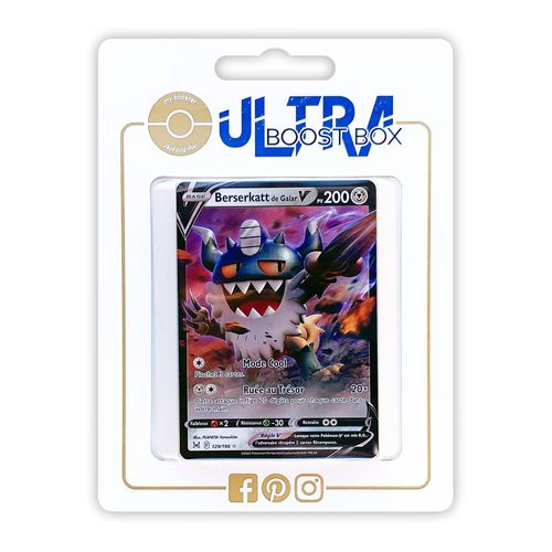 Berserkatt De Galar V 129 196 - Ultraboost X Epée Et Bouclier 11 Origine Perdue - Coffret De 10 Cartes Pokémon Françaises