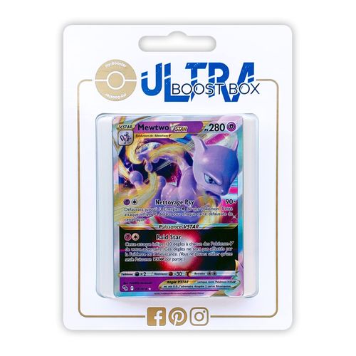 Mewtwo Vstar 31 78 Full Art - Ultraboost X Epée Et Bouclier 10 5 Pokémon Go - Coffret De 10 Cartes Pokémon Françaises