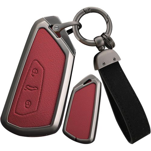 Eryi-Coque De Clé De Voiture Pour Vw Golf 8 R Id4 Id5 Id.7 Seat Leon Fr Mk4 Cupra Formentor Pour Skoda Octavia A8 Mk8 Alliage De [5265]
