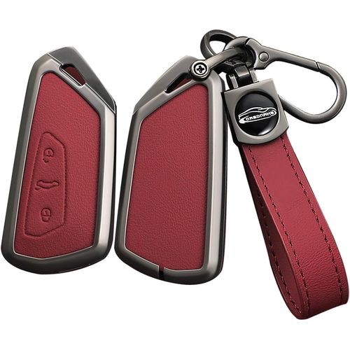 Eryi-Coque De Clé De Voiture Pour Vw Golf 8 R Id4 Id5 Id.7 Seat Leon Fr Mk4 Cupra Formentor Pour Skoda Octavia A8 Mk8 Alliage De [5266]