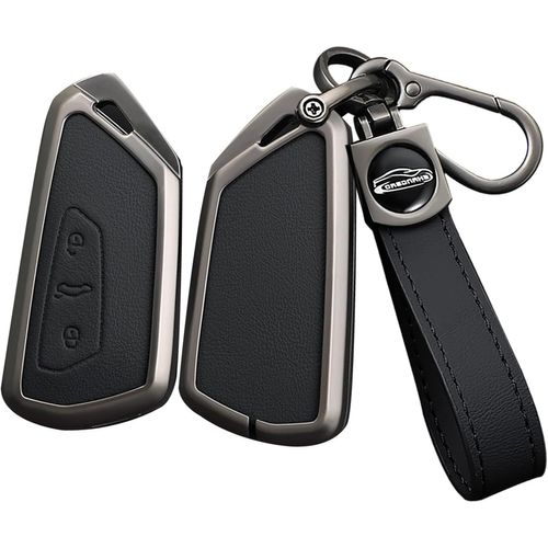 Eryi-Coque De Clé De Voiture Pour Vw Golf 8 R Id4 Id5 Id.7 Seat Leon Fr Mk4 Cupra Formentor Pour Skoda Octavia A8 Mk8 Alliage De [5264]