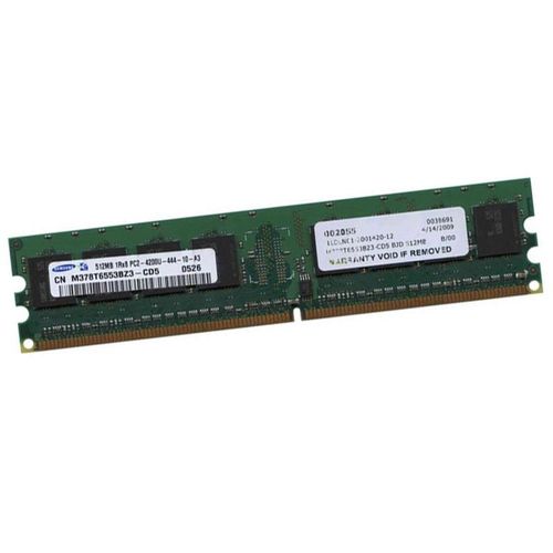 512Mo RAM Samsung M378T6553BZ3-CD5 DDR2 PC2-4200U 533Mhz 240Pin 1Rx8 1.8v CL4
