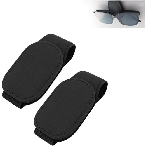 Eryi-2x Porte-Lunettes Pour Voitures. Porte-Lunettes De Voiture Universel,. Clip De Lunettes Pour Visière De Voiture, Cartes. Ass[3104]