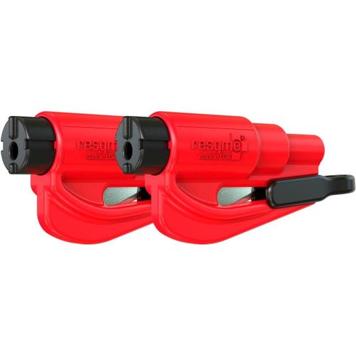 Eryi-Resqme Gbo-Rqmtwin-Rot Porte-Clés Sécurité, Rouge, Lot De 2[174]