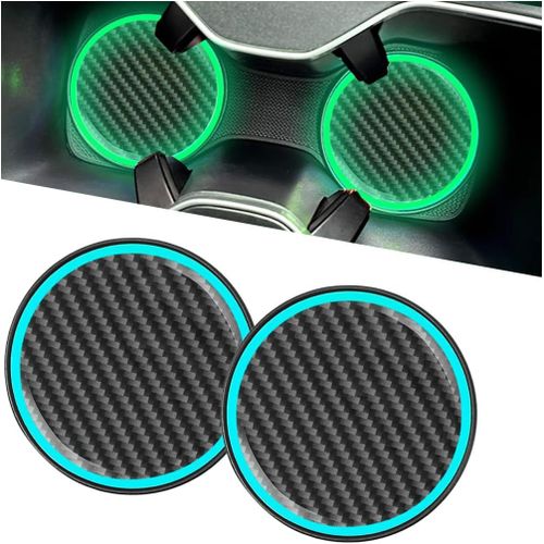 Eryi-2 Pièces Dessous Verre Accessoires Automobile, Universel Tapis Tasse Antidérapant Pour Voiture, Sous-Verres De Voiture Pour [1895]