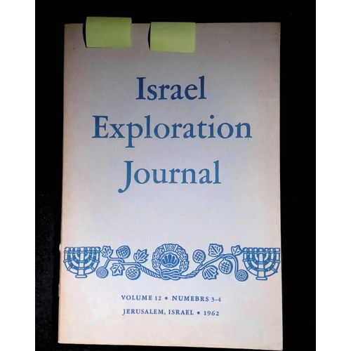 Israel Exploration Journal Volume 12 Numbers 3-4 1962