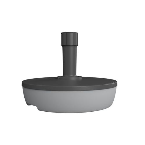 Pied De Parasol Rond 20l À Remplir Gris Béton