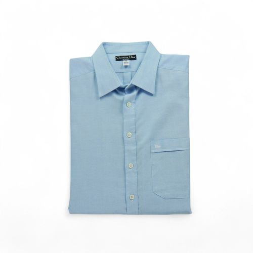 Reconditionné - Chemise Classique Homme Uni Bleu Clair - Taille Xl - Homme - Bleu Clair