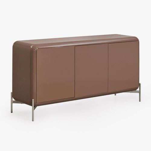 Buffet 160x45 Cm En Mdf Alazne Camel Brun