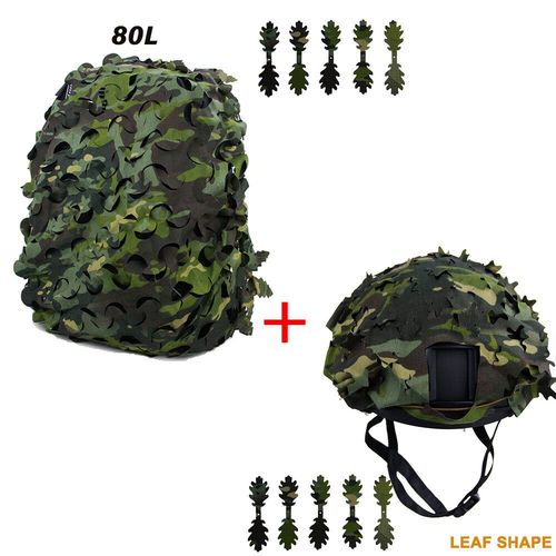 Sac À Dos En Filet De Camouflage 3d,Kit De Couverture De Casque,Maille De Camouflage Découpée Au Laser Pour Sac À Dos De Chasse,Casque Tactique Airsoft,Accessoires De Chasse