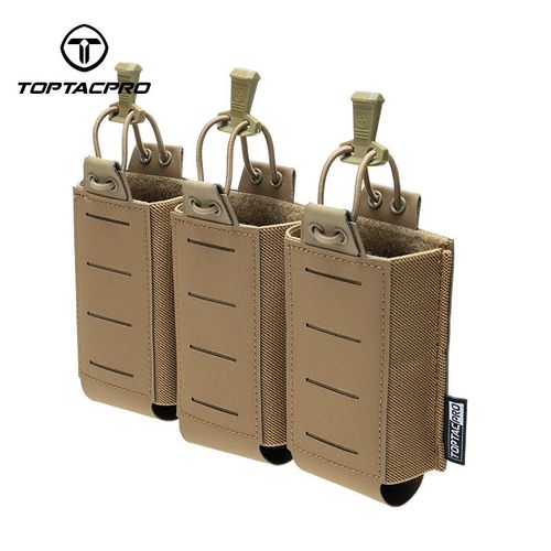 Toptacpro Tactique M4 Mag Pochette Molle Triple Support Magnétique Découpé Au Laser 556mm Chasse 8528