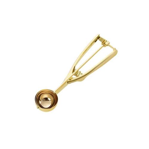 Cuillère À Glace Dorée En Acier Inoxydable,Outils Pour Crème Glacée,Cuillère À Biscuits,Cuillère À Glace,Bâtons De Cuisine,Purée De Pommes De Terre,Pastèque,1 Pièces - Type Gold L