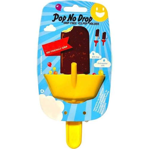 Double Drip Verde Popsicle Holder,Anti-Flow Ice Cream,Prompt Ket,Anti-Drip,Portable Popsicle Protectors,Kids Home Presidency,Essity - Type Yellow #A