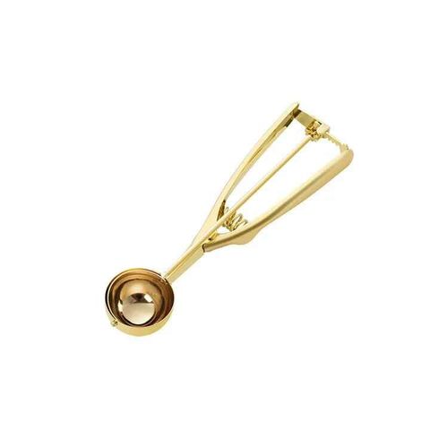 Cuillère À Glace Dorée En Acier Inoxydable,Outils Pour Crème Glacée,Cuillère À Biscuits,Cuillère À Glace,Bâtons De Cuisine,Purée De Pommes De Terre,Pastèque,1 Pièces - Type Gold - S