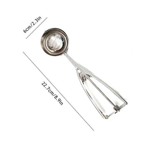 Cuillère À Crème Glacée En Acier Inoxydable,Poignée À Ressort,Boule D'eau Neutre,Purée De Pommes De Terre,Moule À Crème Glacée,Accessoires De Cuisine Pour La Maison,Gadgets - Type L