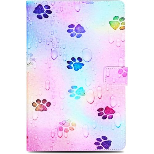Coque Tab A6 Housse En Cuir Pu & Tpu Cover Case Étui Housse De Protection Pour Galaxy Tab A 2016 10.1 Pouces Sm-T580/Sm-T585 - Empreinte.[F5918]