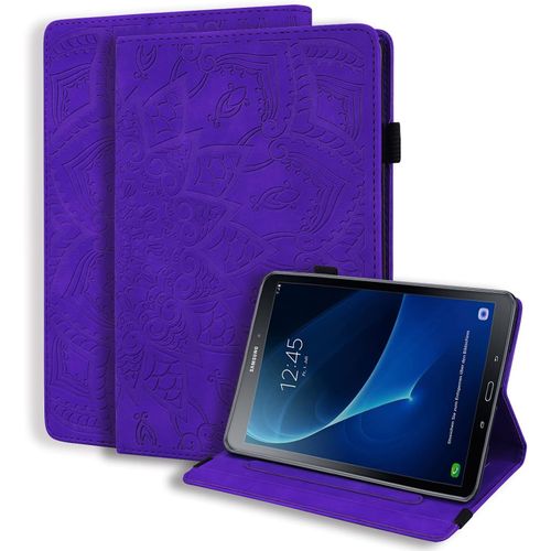 Coque Pour Samsung Tab A6 10.1'' 2016 Housse Sm-T580/T585 Léger Cuir Pu Etui De Protection Flip Portefeuille Cover Case Avec Stand Et Poche Pour Samsung Galaxy Tab A 10.1 Pouces 2016, Violet.[F6649]