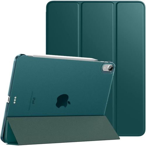 Coque Pour Ipad Air 11 Pouces M2 2024, Ipad Air 6, Ipad Air 5/4e Gén (2022/2020), Étui De Protection Magnétique Mince Avec Dos Transparent, Étui Sommeil/Réveil Auto, Bleu Vert.[F3828]
