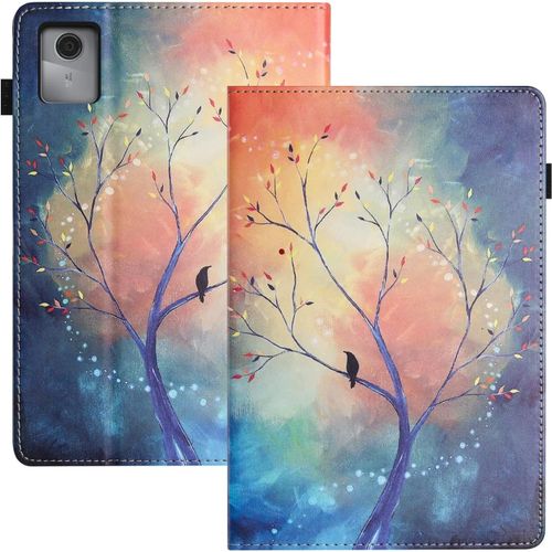 Housse Tablette Pour Lenovo Tab M11 11.0 Pouces Pu+Tpu Matérielle Coque Tablette Lenovo M11 Fonction Support Protection Tablette Lenovo 11 Pouces Arbre.[F4692]