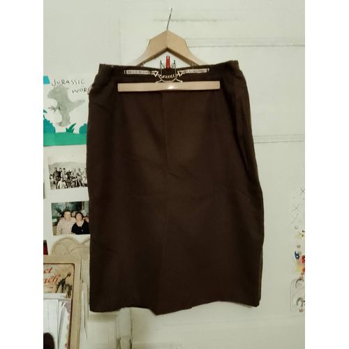 Jupe Chaude Marron 44 Xxl Vintage Années 80 La Maison Du Jersey.