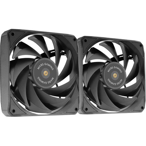 MF-NCLX2, Kit 2X Ventilateurs Ultra-Silencieux 120mm, Design Pales Hybrides, Ventilateurs 2en1 avec Roulement FDB Cuivre Hyper-Équilibré, Système Connexion PWM, Pads Anti-Vibration, Noir.[S85]