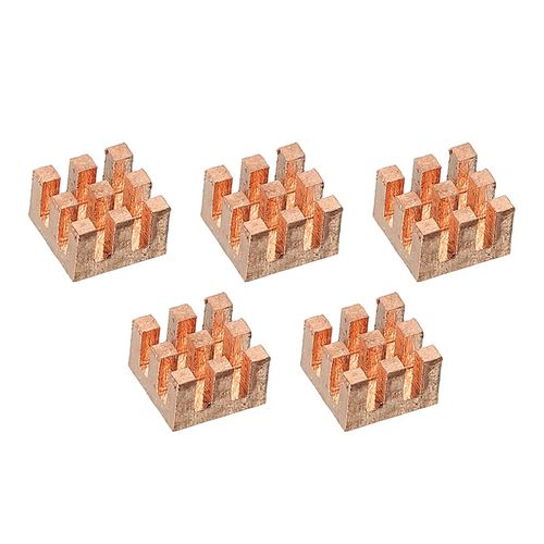 Dissipateur Thermique Trousse Pure Cuivre 8x8x5mm pour IC Chip MOS Memoire Chaleur Dissipation avec Thermique Tampons Paquet de 5.[S1228]
