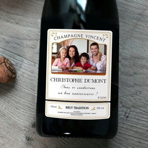 Bouteille De Champagne & Photo - Interflora - Livraison De Cadeaux Personnalisés
