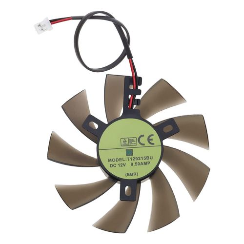 Be In Your Mind Ventilateur de refroidissement à 2 broches pour carte vidéo compatible avec Zotac GTX 1050 1050ti Mini 2 broches Carte graphique Ventilateur de refroidissement.[S1262]