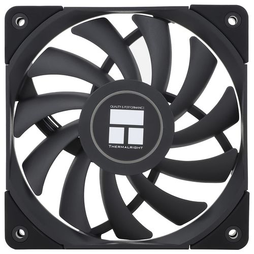 C12015B Ventilateur de processeur silencieux PWM 4 broches pour boîtier d'ordinateur, Slimline, 15 mm, ventilateur CPU 120 mm, noir.[S1109]