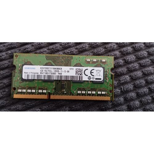 Barrette RAM 4GB 1Rx8 PC3L 12800S  M471B5173EB0-YK0