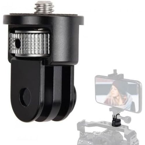 Adaptateur de Montage pour Trépied, Adaptateur en Aluminium 1/4"" Caméra Adaptateur de Montage, Adaptateur de Fixation pour Caméra, Insta360 One R/X2, Autres caméras d'action.[F840]