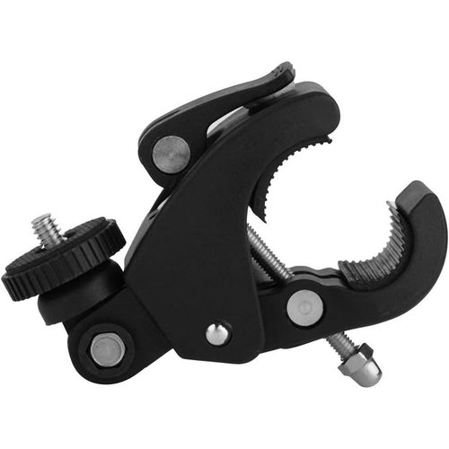 Support de caméra de vélo, Support de Guidon pour caméscopes, caméras d'action, caméra de Tableau de Bord, vis Standard 1/4 ``, Pince en Plastique métallique pour guidons de Moto.[F821]