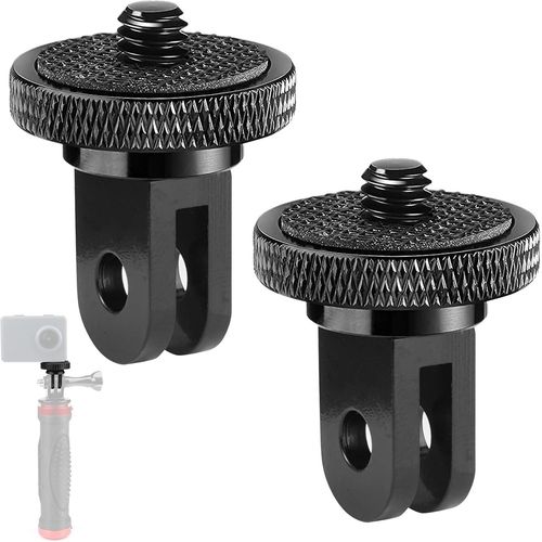 2PCS Adaptateur de trépied en Aluminium 1/4"" Fixation de trépied Compatible pour GoPro, Sony, Insta360, SJCAM, SJ4000, XiaomiYi et Autres caméras d'action.[F516]