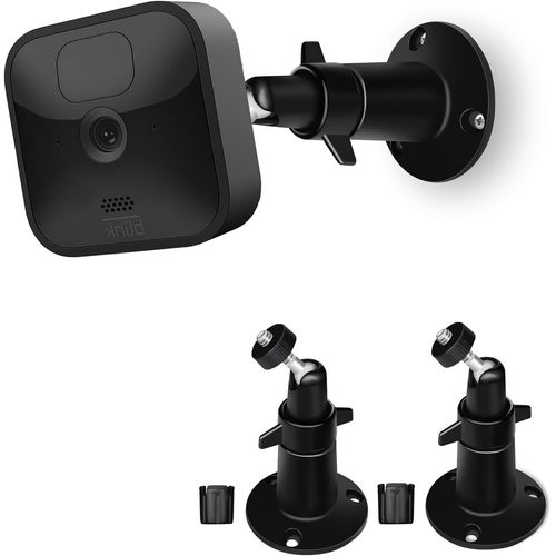 Support Mural Caméra Blink, Support de Montage réglable à 360°, avec Filetage 1/4"" et Adaptateur de caméra XT, Compatible avec Tous Les Blink Indoor/Outdoor, EufyCam, Arlo Pro, Noir,2pcs.[F1342]