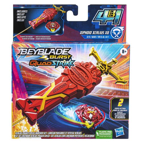Beyblade Burst Quadstrike Lanceur Puissance Et Vitesse Xcalius