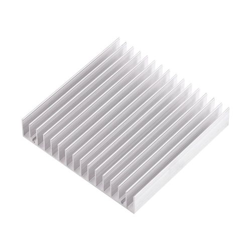 Dissipateur Thermique, Radiateur en Aluminium, Dissipateur de Chaleur de Conductivité Thermique Refroidissement Aileron 100 * 100 * 18 MM pour Transistors à Semi-Conducteurs, PCB(Circuit Imp.[S1376]