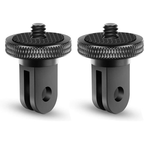 Adaptateur en Aluminium 1/4"" pour Insta360 X4/X3/One X2, Adaptateur de Montage pour trépied pour Insta360 X4/X3/One X2/One X,Sony,Sjcam/Sj4000 et Autres Caméras d'action (2 Pièces).[F447]