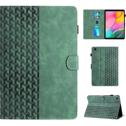 Coque Pour Samsung Galaxy Tab A 10.1 2019 (Sm-T510/T515) Housse De Protection Étui À Rabat Coque Pour Tablette Samsung Galaxy Tab A 10,1"" 2019, Vert.[F3026]