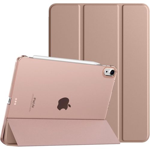 Coque Pour Ipad Air 11 Pouces M2 2024, Ipad Air 6, Ipad Air 5/4e Gén (2022/2020), Étui De Protection Magnétique Mince Avec Dos Transparent, Étui Sommeil/Réveil Auto, Laitcafé.[F3813]