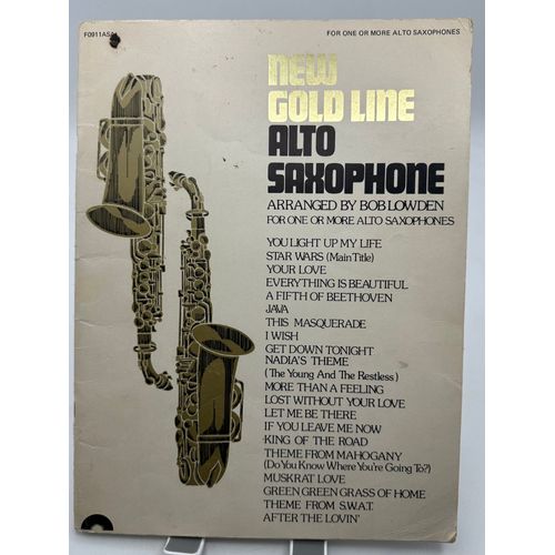 New Gold Line Alto Saxophone Arranged By Bob Lowden For One Or More Alto Saxophones