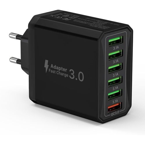 33w Usb Chargeur Iphone Rapide, Bloc Prise Qc3.0 Pour Iphone 15 Pro Max 14 Plus 13 12 11 Se Xr, Ipad Pro, Samsung, Multiprise Usb Tete Embout Chargeur Iphone Alimentation Adaptateur Secteur.[F3413]