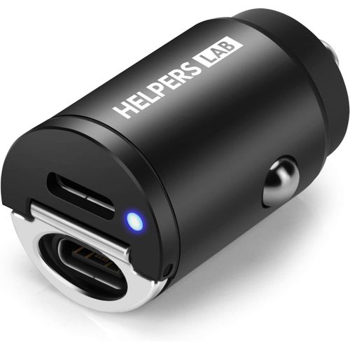 Chargeur Voiture Usb C 45w - 2 Ports Pd Pps 45w&qc 3.0 Tout Métal Mini Prise Allume Cigare Usbc Rapide Pour Iphone 14 13 12 11 Pro Max X Xr, Google Pixel 7/6 Pro, Samsung Galaxy S22 / S21.[F3395]