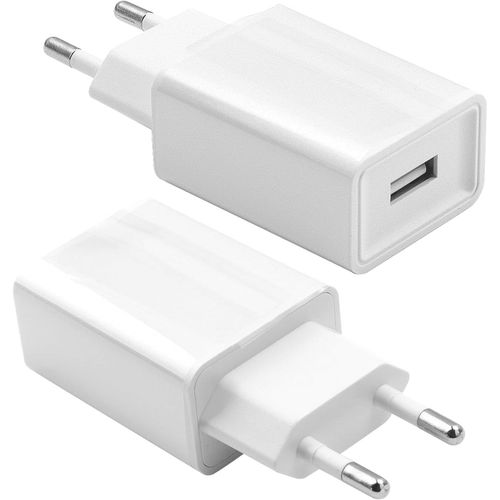 Chargeur Usb, 2 Packs Adaptateur Universel 5v 2a, Prise Usb Secteur, Embout Charger Usb A 5w Pour I-Phone 6/7/8/X/Xr/Se/11/12/13/14/Samsung Galaxy/Xiaomi/Smartwatch/Ecouteurs, Blanc.[F3586]