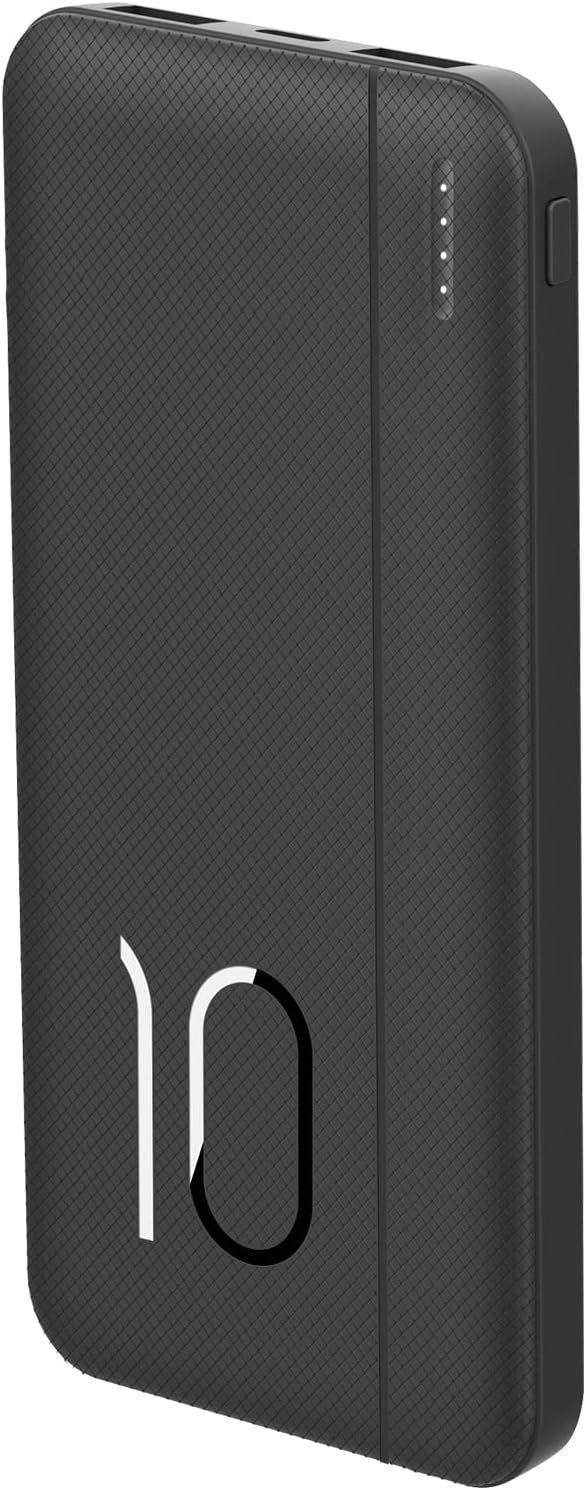 Chargeur Portable 10 000 Mah, Batterie Externe À Charge Rapide, 2 Ports De Sortie 4,8 A, Sauvegarde Pour Iphone, Samsung, Android, Téléphone Portable, Nintendo Switch Et Tablettes, 1-Pack.[F3724]