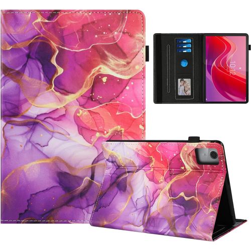 Coque Pour Lenovo Tab M11 2024 Impression Graphique Housse En Tablette Cuir Pu Protection Pour Lenovo Tab M11 11 Pouces Tb330fu Marbre Rose Doré.[F5437]