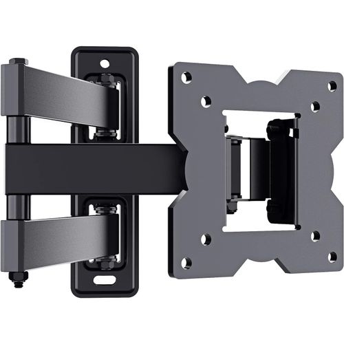 Support Mural TV, Inclinable et Orientable Support TV pour écrans 14-30 Pouces jusqu'à 20Kg -VESA 100 x 100 mm.[S1302]
