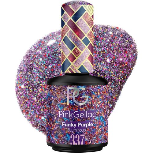 Vernis Gel Uv Semi Permanent - 337 Funky Purple 15 Ml - Vernis À Ongles Gel Pourpre Longue Tenue - Vernis Semi Permanent Fabriqué Aux Pays-Bas - Vernis Gel Facile À Utiliser 
