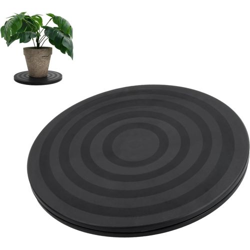 20cm Support Plaque Tournant Rotatif, 360° Pivotant Plateau Tournante avec Roulements à Billes en Acier, Heavy Duty Tourne-Disque Rond Rotatif pour TV Artisanat Plantes à Bonsaï, Noir.[S533]